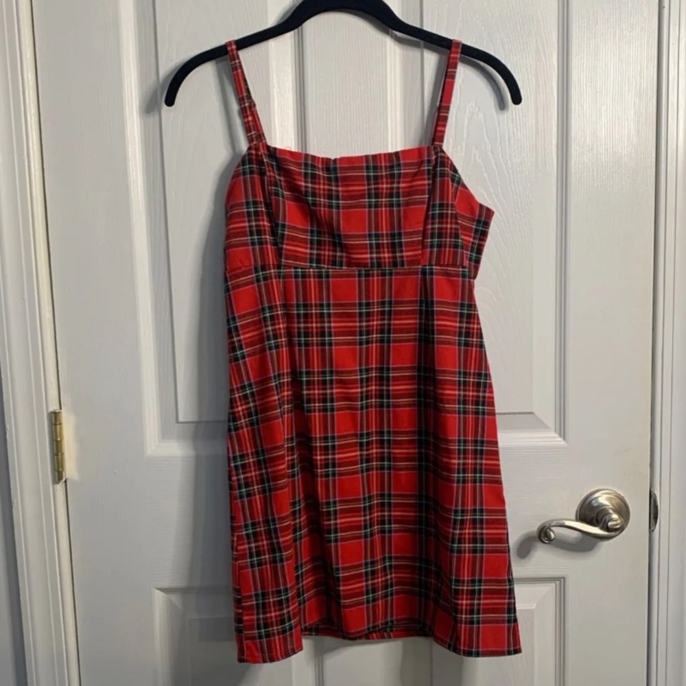 Plaid minidress